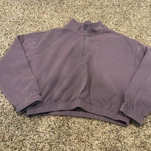 pacsun cinched waist quarter zip